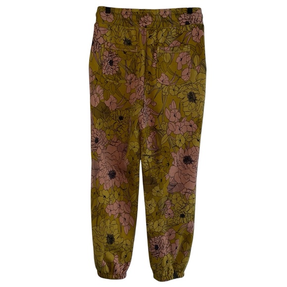 Saturday Sunday Anthropologie Camilla Knit Joggers Green Pink Floral Slouchy S - Picture 5 of 14